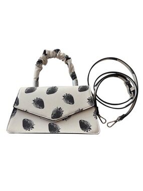 Aldo Strawberry Print Crossbody Purse | Mini Top Handle Novelty Handbag NWT